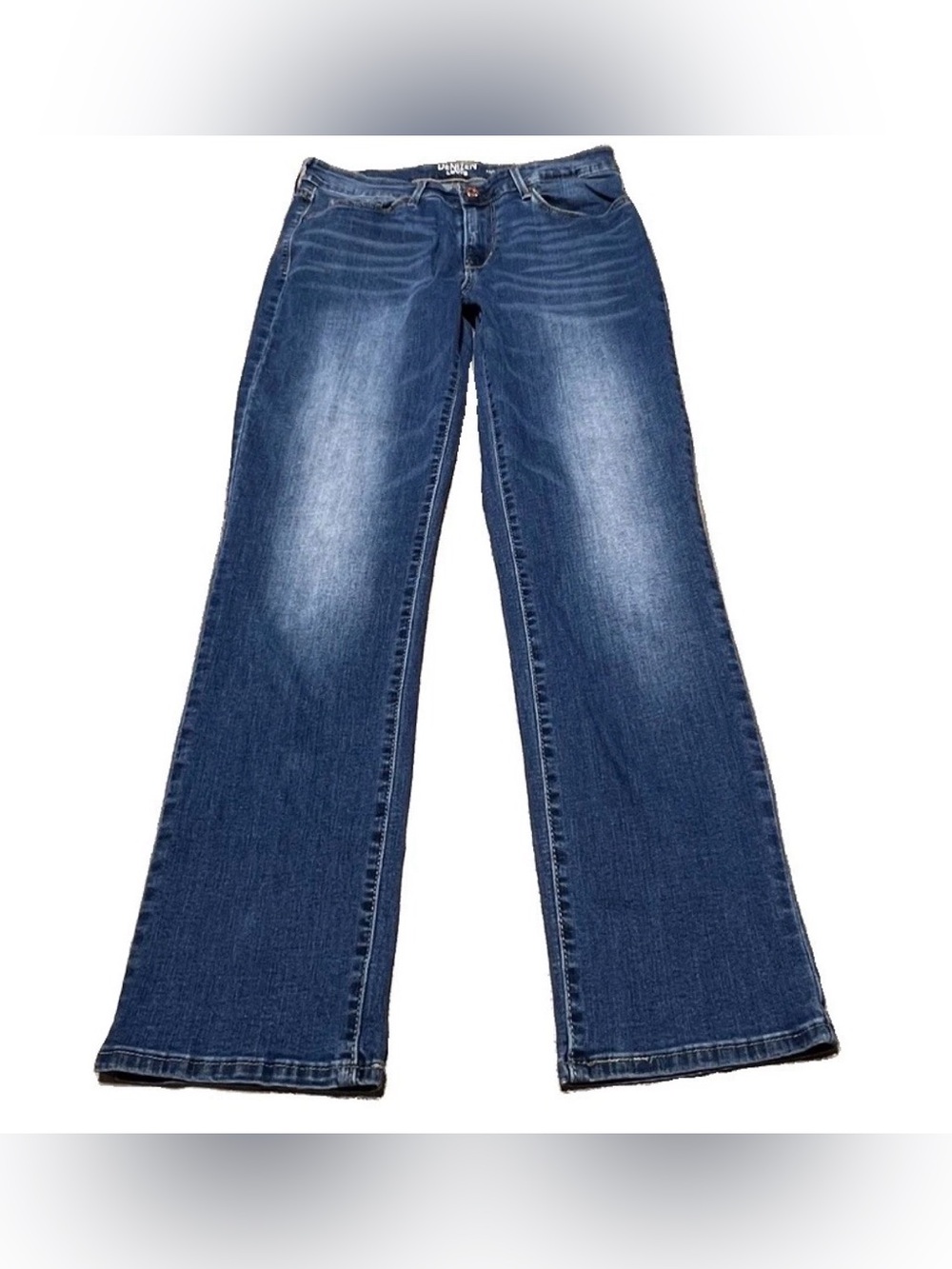 Levi’s Denizen Mid Rise Modern Slim Straight Stretch Levis Blue Jeans Women’s 8S